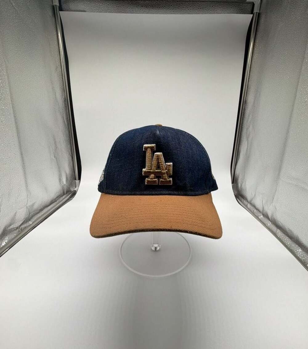 New Era Los Angeles Dodgers 9FORTY Denim Tan Strapback Hat